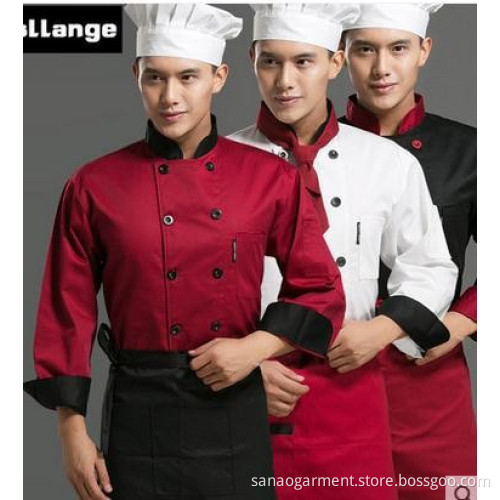 The hotel restaurant kitchen chef clothing long sleeve chef chefs clothing new clothes